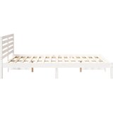  Krevetna konstrukcija Bijelo 140 x 220 cm Čvrsto borovo drvo | shoptok.hr