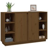  Komoda smeđa boja meda 120 x 35 x 80 cm od masivne borovine | shoptok.hr