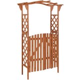 vidaXL Pergola z vrati 116x40x204 cm trden les jelke cene