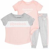Reebok set za bebe devojcice tri dela/ roze sivi | ePonuda.com