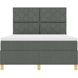  Krevet s opruga kutije Tamno siva 160 x 200 cm tkanina | shoptok.hr