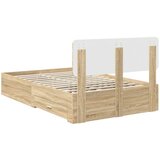  Konstrukcija postelje Sonoma hrast 120 x 200 cm Konstruiran les, (5000102763) | Shoptok.si