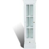 3 Elegantna knjižna omara s 3 policami bela iz lesa | Shoptok.si