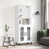  Visoka komoda bijela 69,5x34x180 cm konstruirano drvo | shoptok.hr