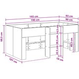  Kreveta za visoko spavanje djece 2 pcs Siva Sonoma 90 x 190 cm | shoptok.hr