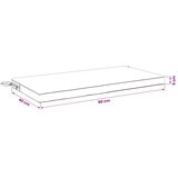  Jastučići za klupe - 2 dijela SOEST 2 kom. 100% poliester - Tamno plava 80 x 40 x 5 cm Melange | shoptok.hr