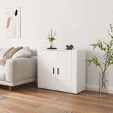 Komoda bijela 80 x 33 x 70 cm od konstruiranog drva Cijene