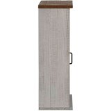 vidaXL Viseći ormarić HALDEN s kliznim vratima bijeli 49x22,5x70cm bor | shoptok.hr
