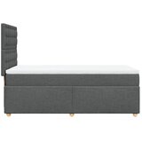  Krevet s oprugama i madracem tamnosivi 90 x 190 cm od tkanine | shoptok.hr