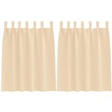  Zavjese za blackout s prstenovima 2 kom. Krem 140 x 140 cm | shoptok.hr