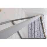 MID.YOU POSTELJA V OBLIKI HIŠE x , les svetlo siva | Shoptok.si