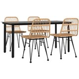  5-dijelni vrtni blagovaonski set od poliratana | shoptok.hr