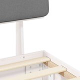  Posteljni okvir z oblazinjenim vzglavjem Svetlo siva, (5000101801) | Shoptok.si