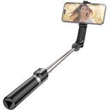 hoco. držač za stativ za selfie stick s Prior K20 bežičnim daljinskim upravljačem crni | shoptok.hr