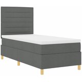  s opruga kutije Tamno siva 100 x 200 cm tkanina | shoptok.hr