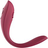RayTech Rose - punjivi, vodootporni vibrator za par (crveni) | shoptok.hr