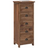  Komoda s ladicama Prirodna 45 x 35 x 110 cm Čvrsto teak drvo | shoptok.hr