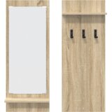 vidaXL Vješalica za kapute na zidu 70 x 10 x 90 cm Konstruirano drvo | shoptok.hr