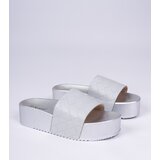 D/CEO marka niezdefiniowana Gray embossed slides Kelisa | ePonuda.com