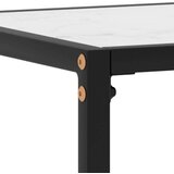  Konzolna mizica bela 100x35x75 cm kaljeno steklo, (20625622) | Shoptok.si