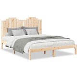 Maison Chic Daljši Posteljni Okvir - Dvoposteljna postelja brez vzmetnice 140x220 cm trden les, (22081906) Cene