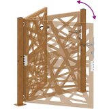 vidaXL Vrtna vrata 105x105 cm Vremensko odporno jeklo Lahka zasnova | Shoptok.si