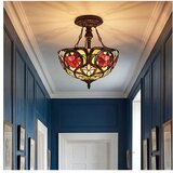  quoizel qz-larissa-sf - plafonski luster tiffany larissa 2xE27/60W/230V | Eponuda.com