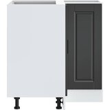  Kuhinjski kutni donji ormarić Porto crni konstruirano drvo | shoptok.hr
