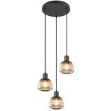  Črna viseča svetilka s steklenim senčilom ø 37 cm Tarifa – | Shoptok.si