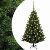  Umjetno božićno drvce s kuglicama 120 cm 150 LED lampica Slike