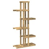  Stalak za biljke Bijela 68 x 23,5 x 140 cm Čvrsto drvo akacije | shoptok.hr