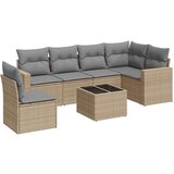  7-dijelni set vrtnih sofa od poliratana s jastucima bež | shoptok.hr