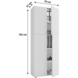 MID.YOU pisarniška omara lona, siva | Shoptok.si