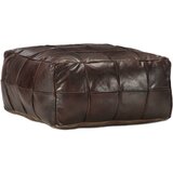 vidaXL Tabure temno rjav 60x60x30 cm pravo kozje usnje Cene
