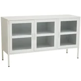 Bijela željezna vitrina 140x80x45 cm Acier –