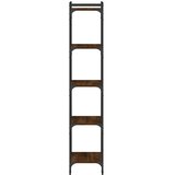  Regal za knjige 5 razina smeđa boja hrasta 40x30x154 cm drveni | shoptok.hr