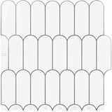  Pernata pločica 50 pcs Bijela siva 30 x 30 cm Poliuretan i PET | shoptok.hr