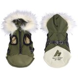 INF Topel, odsevni in odporen proti vetru telovnik iz puhastega bombaža s kapuco za majhne pse S, (5000214851) | Shoptok.si