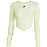 Tommy Jeans Majice z dolgimi rokavi CAMISETA DE MALLA PSICODELICO MUJER DW0DW15302 Zelena | Shoptok.si