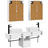  Set ormarića za kupaonicu 5 pcs Bijela 53 x 15,5 x 70 cm | shoptok.hr