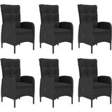  7-dijelni vrtni blagovaonski set crni | shoptok.hr