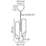  DFTP by Nordlux - Visilica na sajli ROCHELLE 3xGU10/15W/230V | Eponuda.com