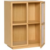 Hübsch Stenska vitrina v hrastovem dekorju v naravni barvi 70x90x39 cm Mae – | Shoptok.si