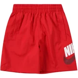 Nike Sportswear Hlače crvena / bordo / bijela