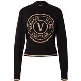 Versace Jeans Couture Pulover svetlo bež / črna