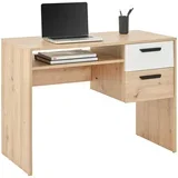 pisalna miza basic two, barva hrasta, 100x50