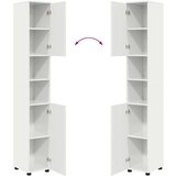 vidaXL Komplet pohištva za kopalnico 4 pcs Bela z visokim sijajem | Shoptok.si