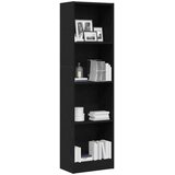  Biblioteka crni hrast 40x24x143 cm Inženirsko drvo | Eponuda.ba
