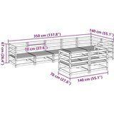  8-dijelni set vrtnih sofa od masivnog drva duglazije | shoptok.hr