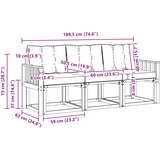  Set vanjskih sofa 3 kom. Prirodna i bež | shoptok.hr